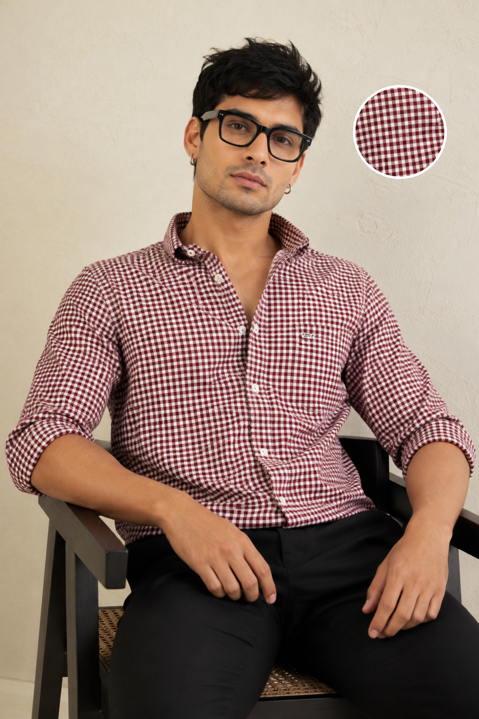 Heritage Burgundy Gingham Shirt